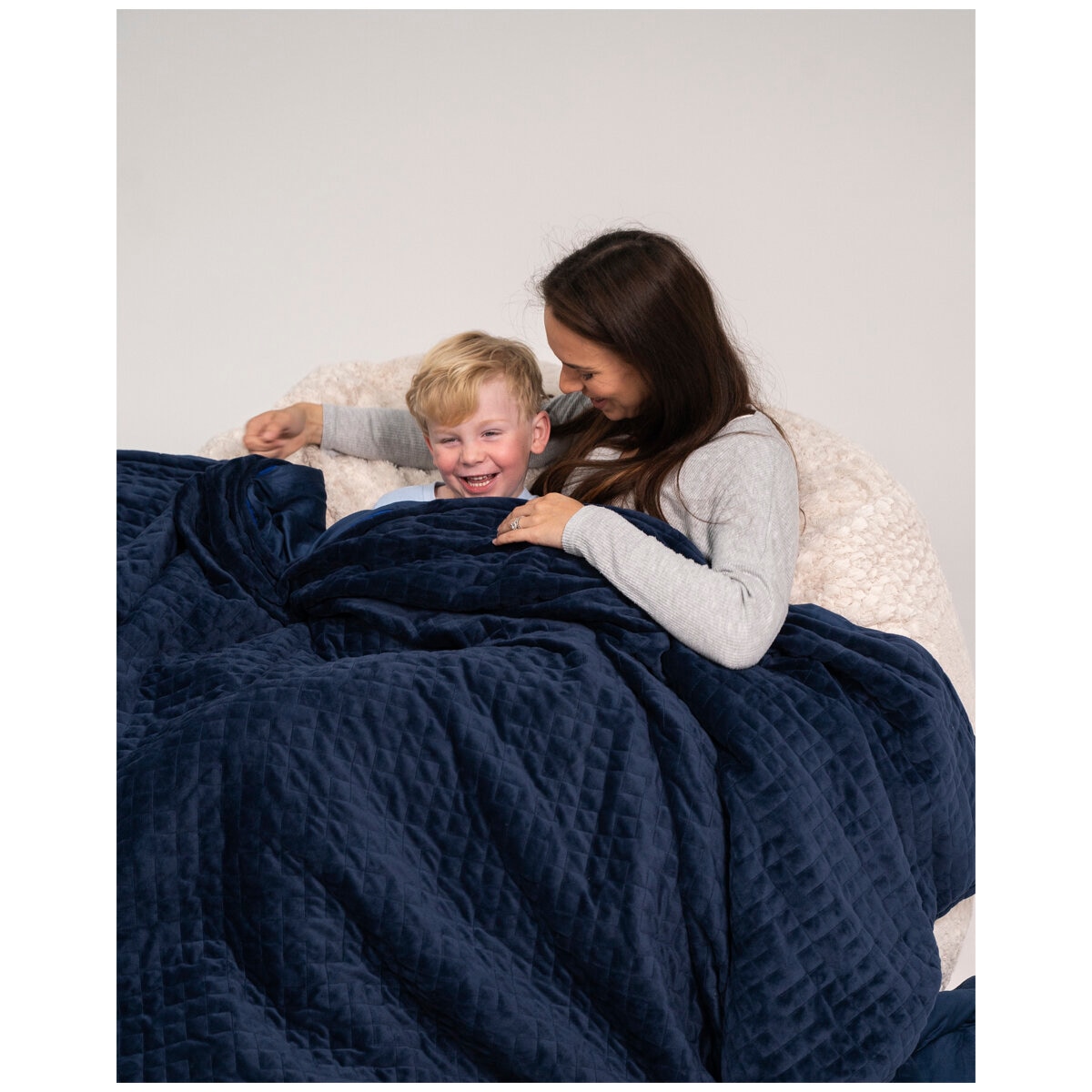 Therapy King Blanket with Cover Calming Blue 10kg