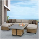 Agio Westwood 4 Seater Sectional Seating Outdoor Lounge 4 Piece Set