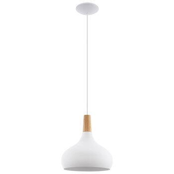 EGLO Sabinar Pendant White Wood Light