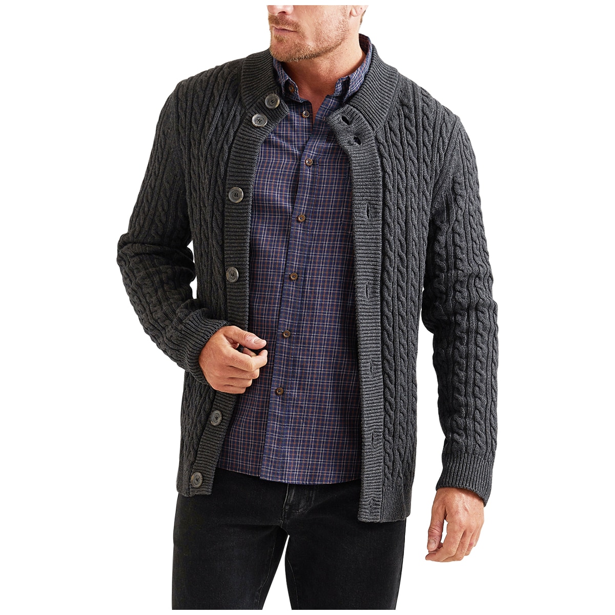 Sportscraft Cardigan Charcoal