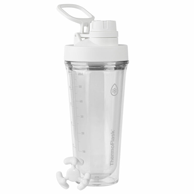 Thermoflask Tritan Shaker Spout Lid With Agitator 710ml 2 Pack Black White