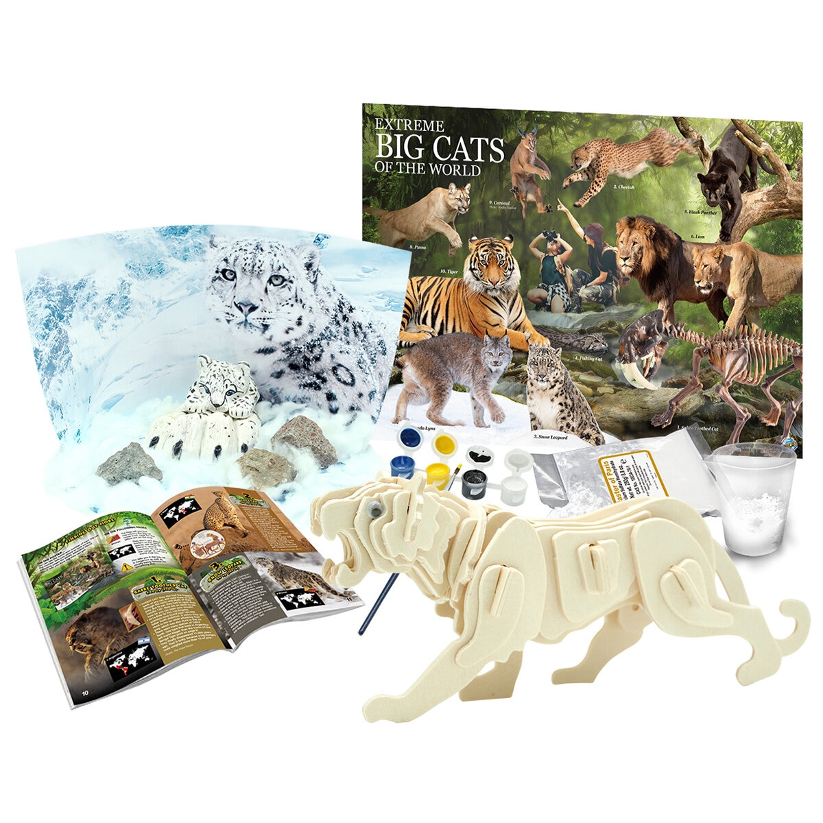 D28 Australian Geographic Extreme Animals Kit 2 Packs Big Cat/Wild Dog