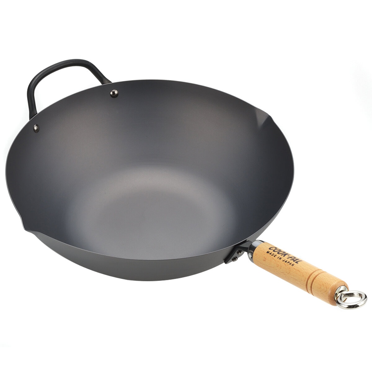 Yoshikawa Carbon Steel Cook-Pal Wok 36cm