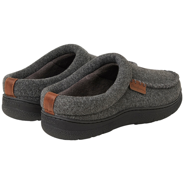 Dearfoam Men's Slipper Dark Grey Heather Costco Australia