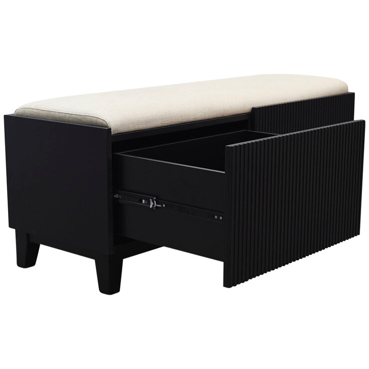 Moran Aristocrat Fabric Storage Ottoman Barley