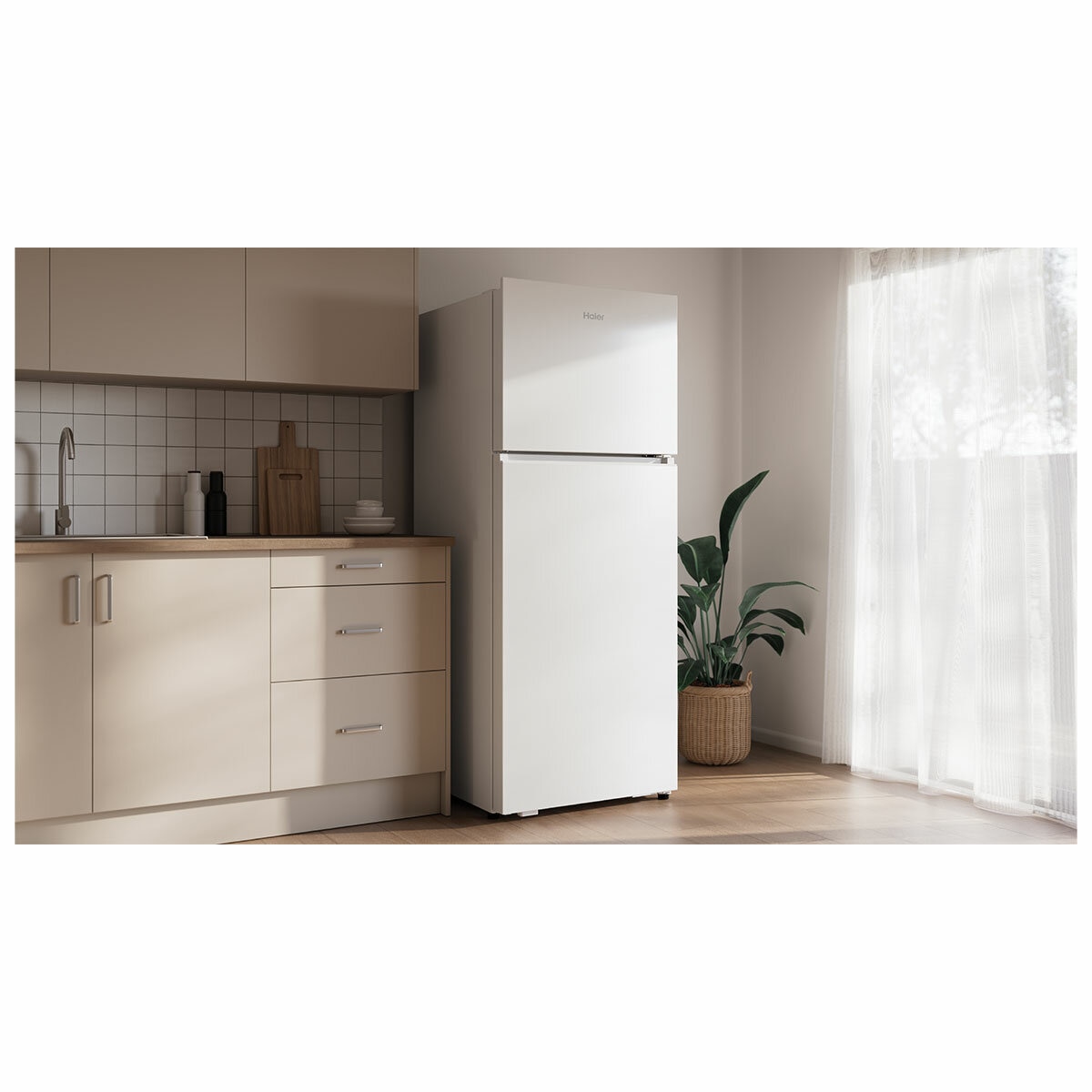 Haier 443L 300 Series Refrigerator Top Freezer White HRF450TW