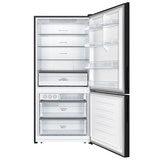Hisense 483L PureFlat Bottom Mount Refrigerator Black Steel HRBM483B