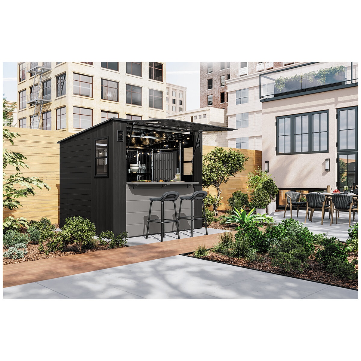 Suncast Cabana Entertainment Shed 2.43M x 2.13M
