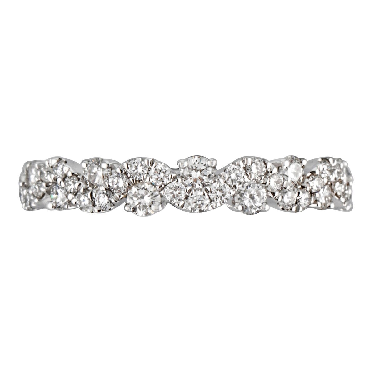 18KT White Gold 0.48CTW Diamond Round Brilliant Cut Ring