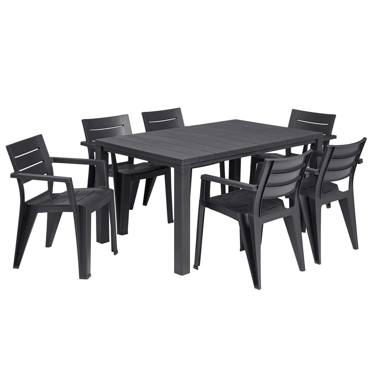 Keter Julie Outdoor Chair Set 6 Piece