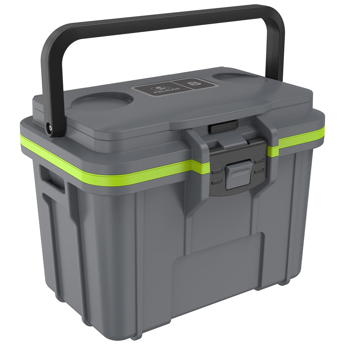 Pelican 7.57L Personal Cooler Grey/Green