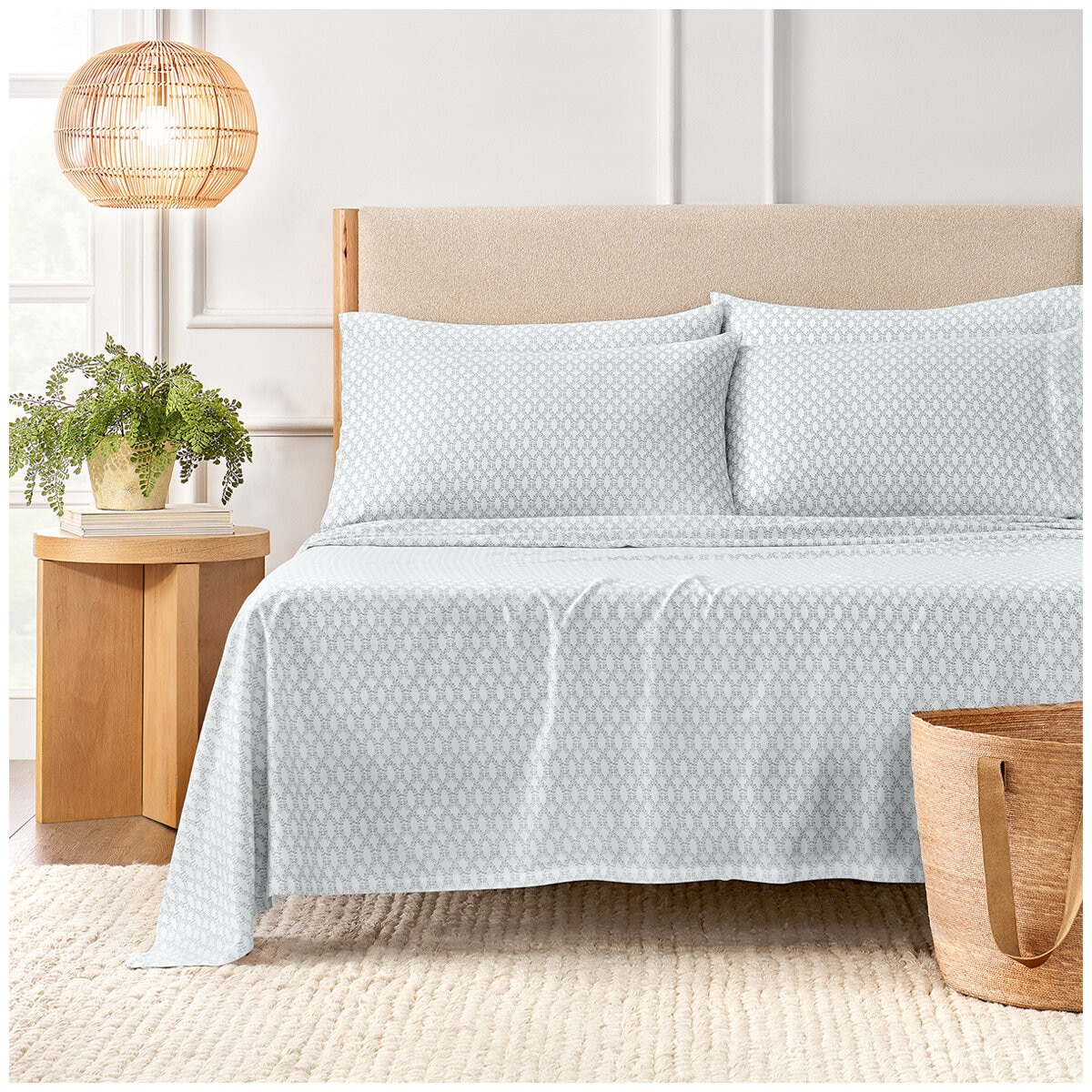 Purely Organic 300TC Cotton Sheet Set 4 Piece King