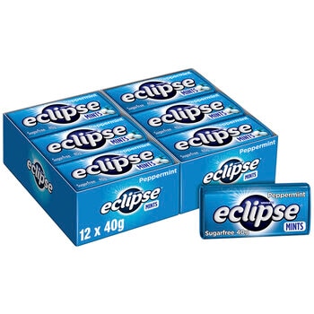 Wrigley's Eclipse Sugarfree Peppermint Mints 12 x 40g