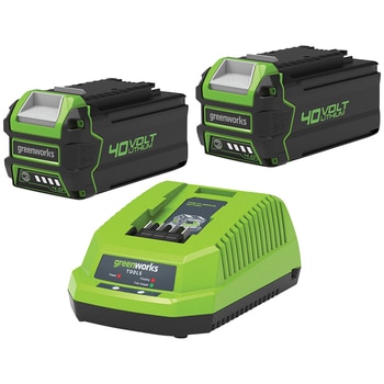 Greenworks 40V 4.0ah Battery 2pk with Charger