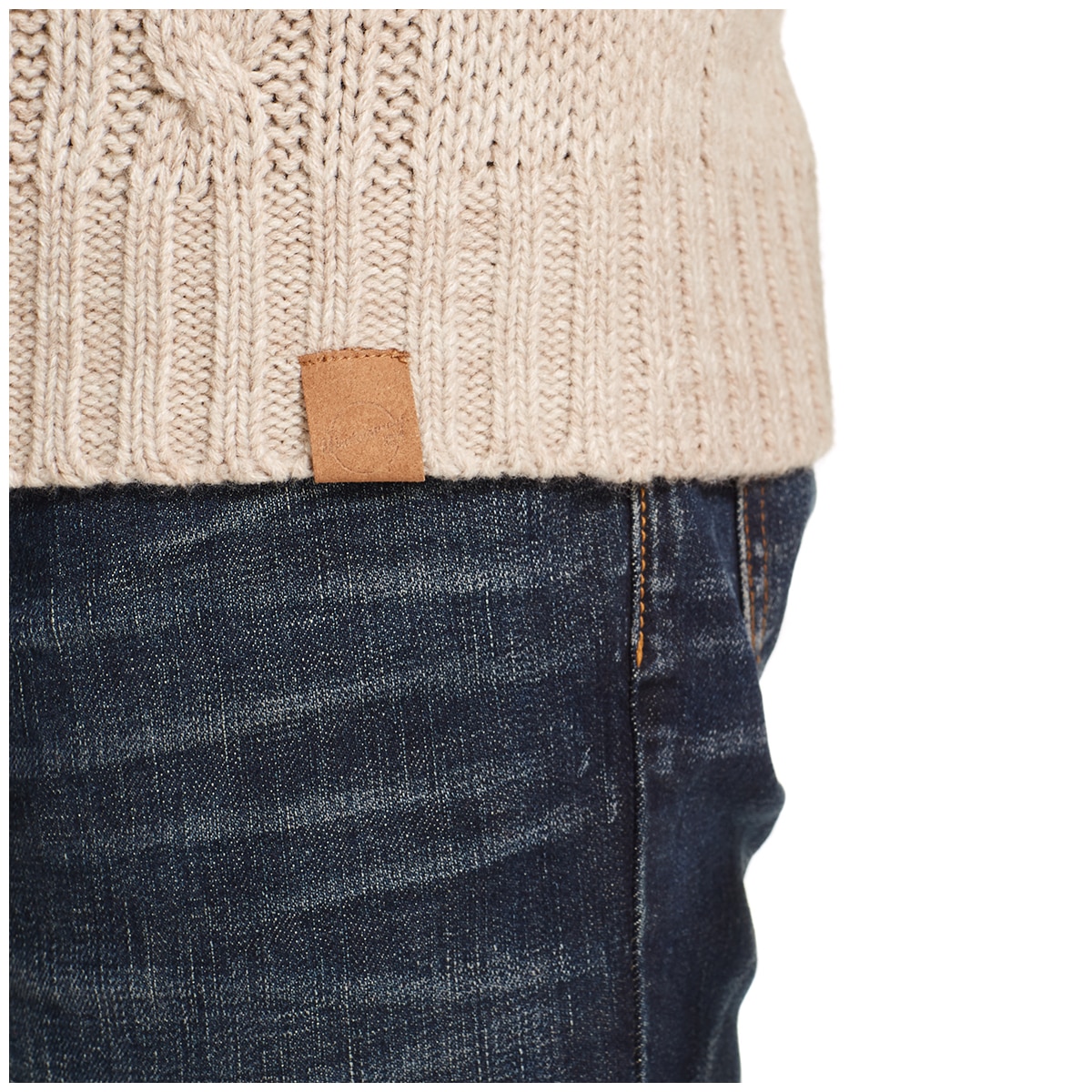 Weatherproof Sweater - Beige Marl