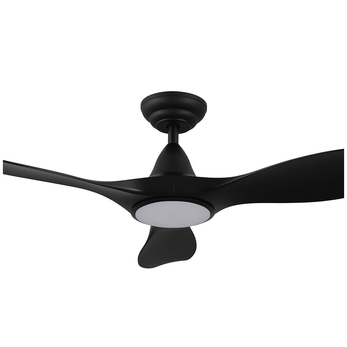 Noosa 46 DC Fan 18W Tri-Colour Led Light Black