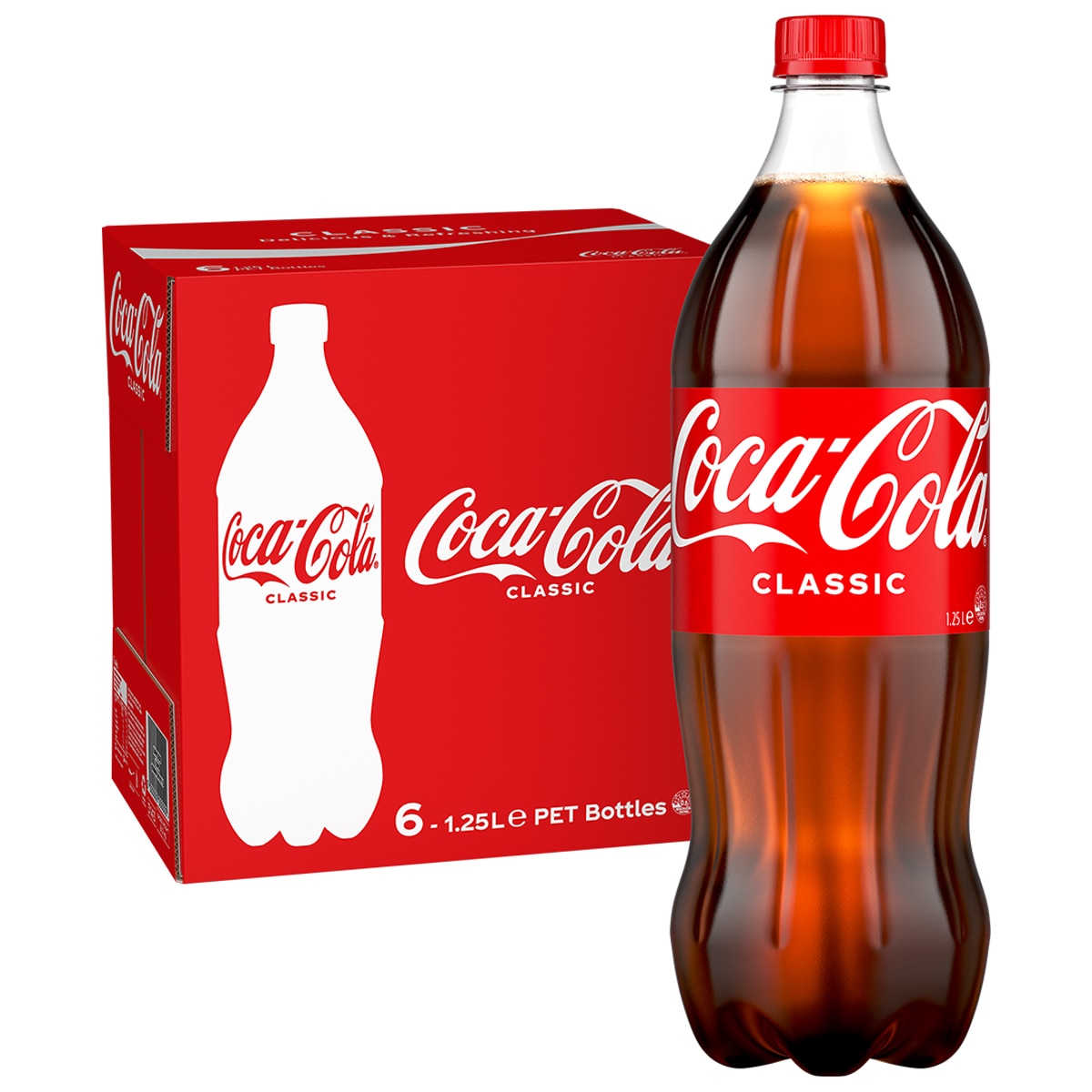 Coca Cola Classic 6 x 1.25L
