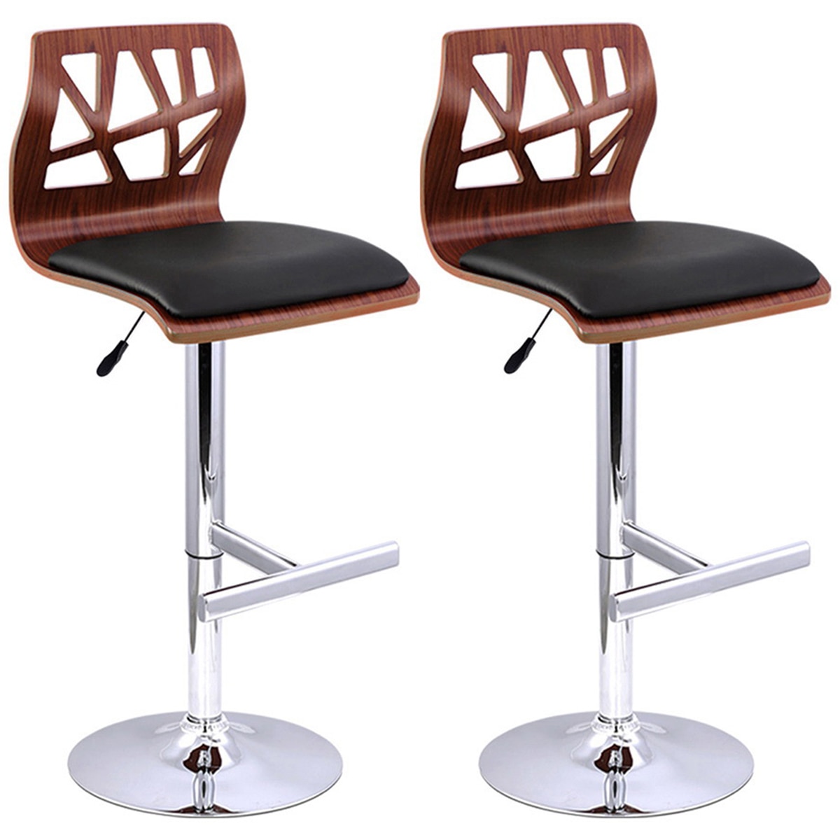 Artiss Black Elisa Barstool 2 Pack