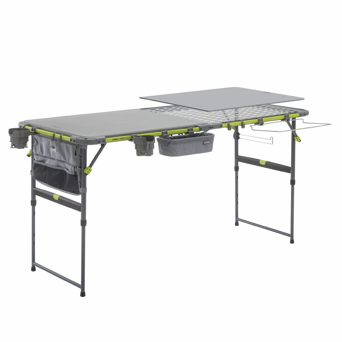 1872208 - CORE Flexrail Camping Cook Table 157cm With Accessories
