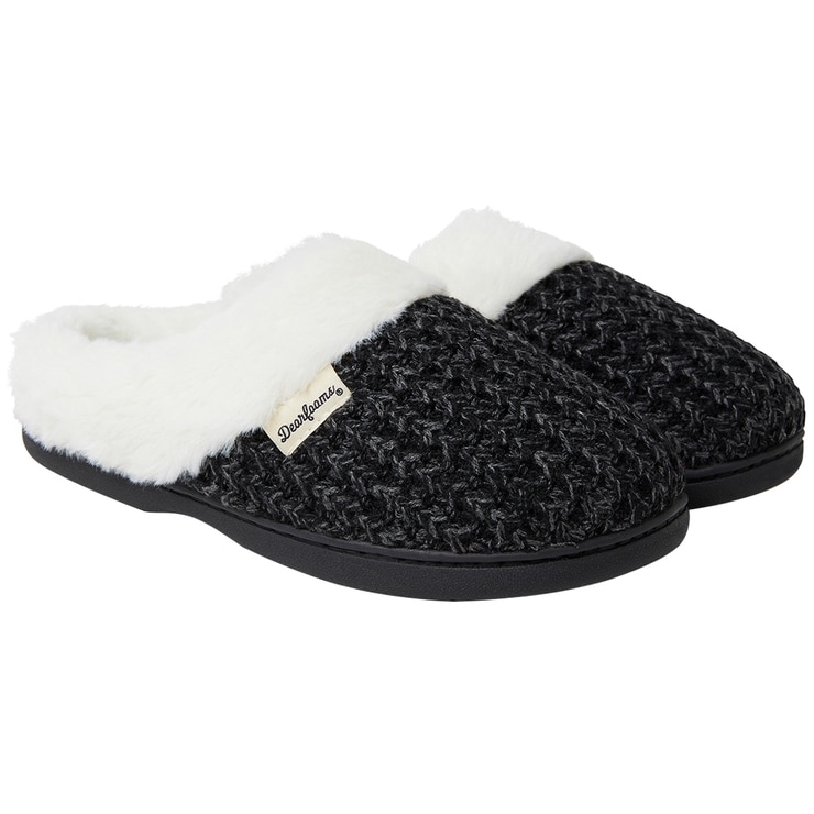 Dearfoam Women's Slippers Claire Black Costco Australia