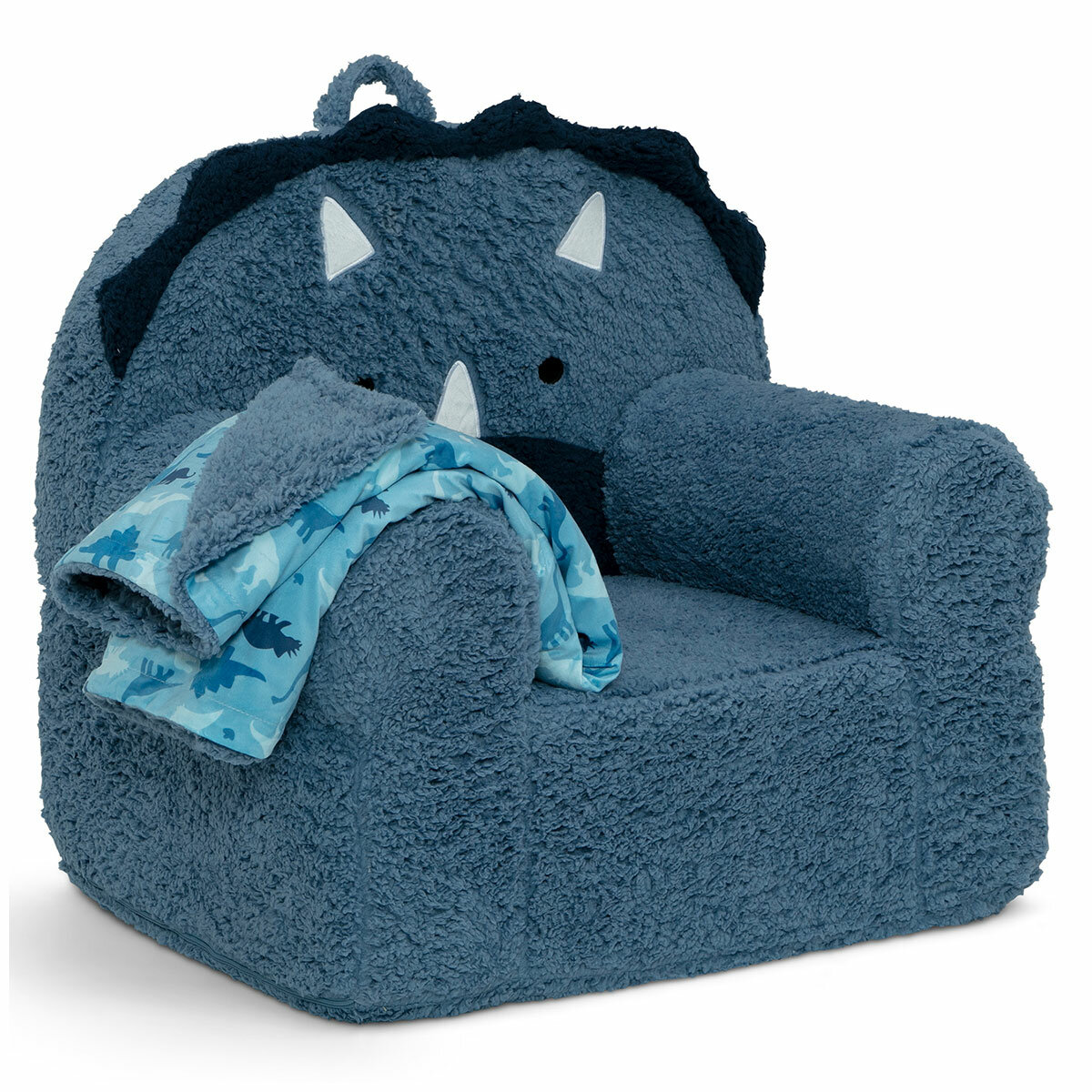 Cozee Kids' Animal Chair with Plush Blanket - Dinosaur