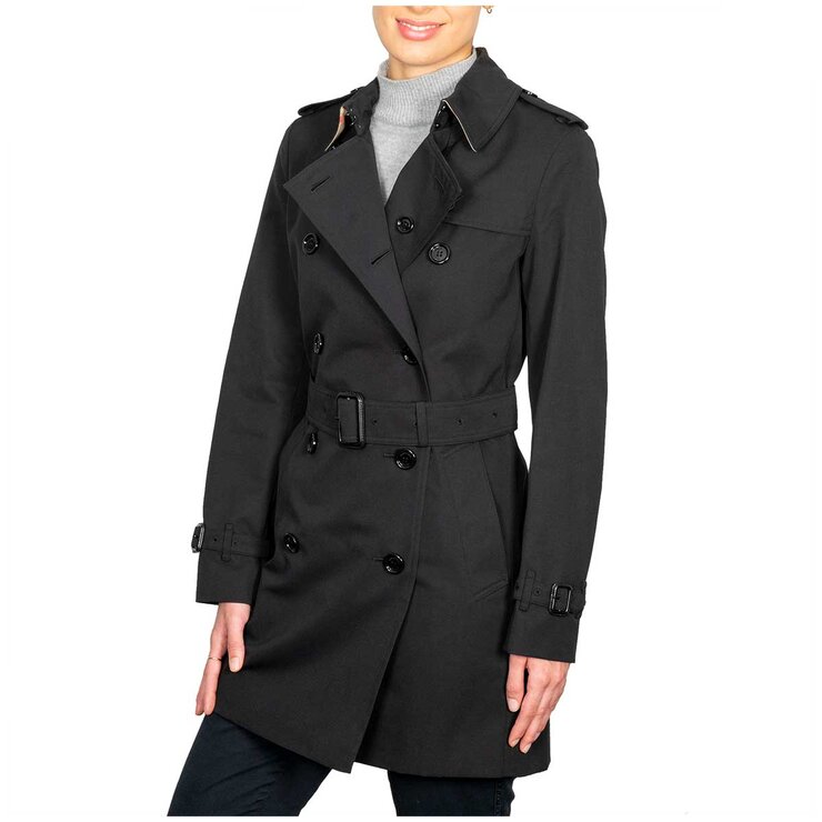 Burberry Harbourne Trench Coat Black