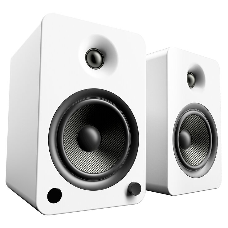 Kanto YU6 200W Powered Bookshelf Speakers Matte White KO-YU6MW-I