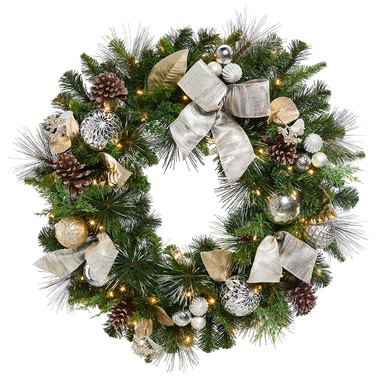 PreLit 80cm Decorated Wreath Costco Australia