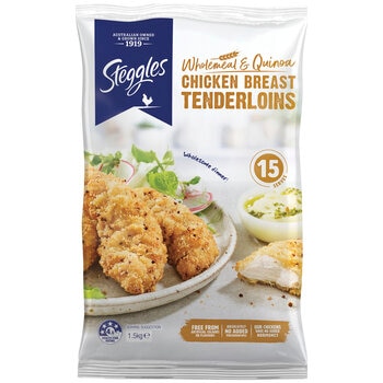 Steggles Wholemeal & Quinoa Chicken Tenderloins 1.5kg