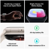 Apple Watch Series 9 GPS 45mm Midnight Aluminium Case with Midnight Sport Band