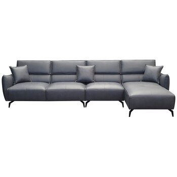 Moran Novato 3.0S LHF + RHF Chaise Modular Sofa, Moran Gushi Grey Fabric