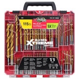 Blu Mol Xtreme 115 Pieces Drill Bit Set Hex And Round