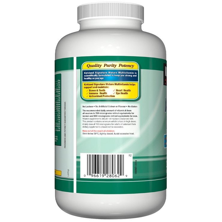 Kirkland Signature Mature Multi 250 Tablets Costco Australia