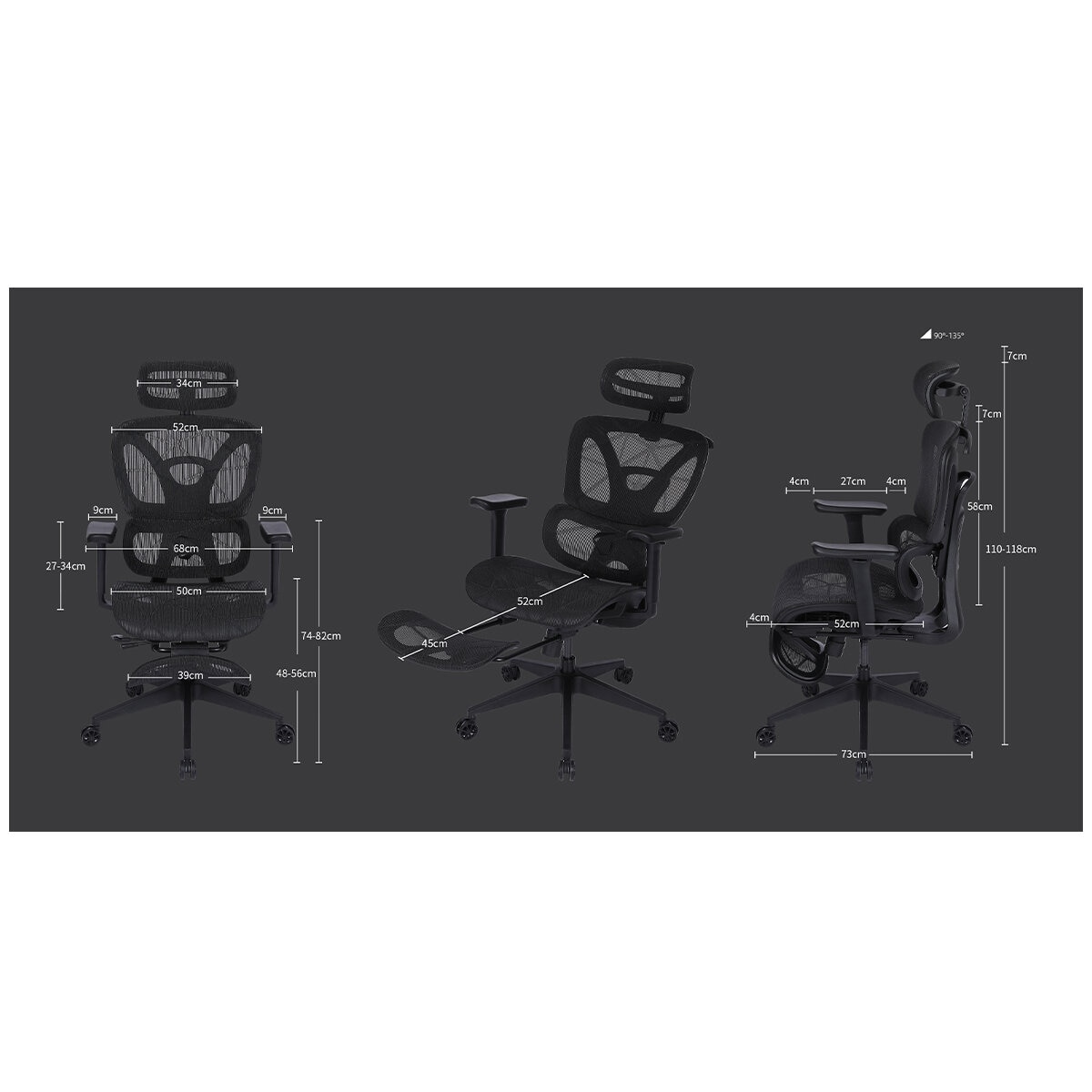 ONEX AIRNEST Mesh Office Chair