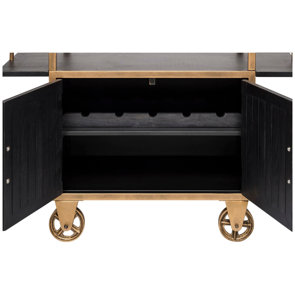 Wine Stash Industrial French Bar Cart