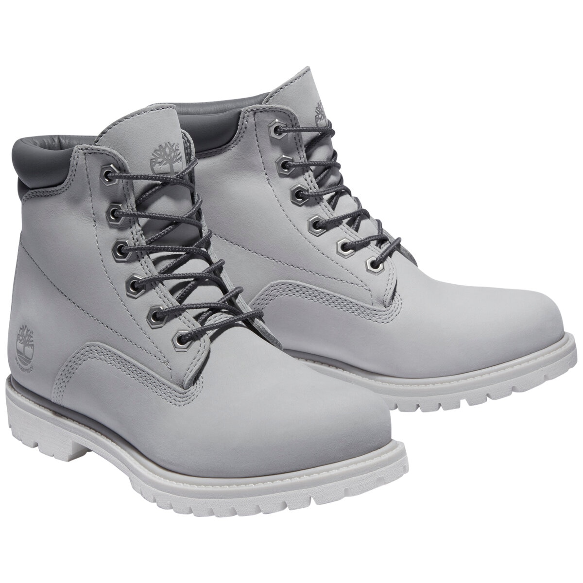 Womens light grey timberland boots hotsell