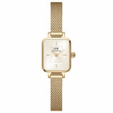 Daniel Wellington Quadro Mini Champagne Dial Evergold Mesh Strap Women's Watch DW00100656 Daniel Wellington Quadro Mini Champagne Dial Evergold Mesh Strap Women's Watch DW00100656