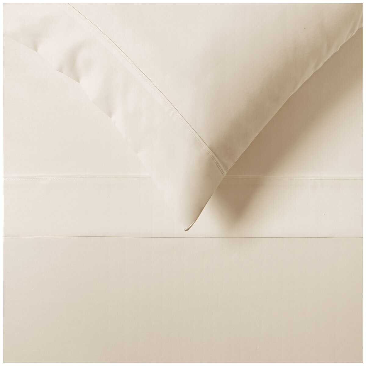 Onkaparinga Cotton Rich 1500TC Sheet Set Queen 4 Piece Cream