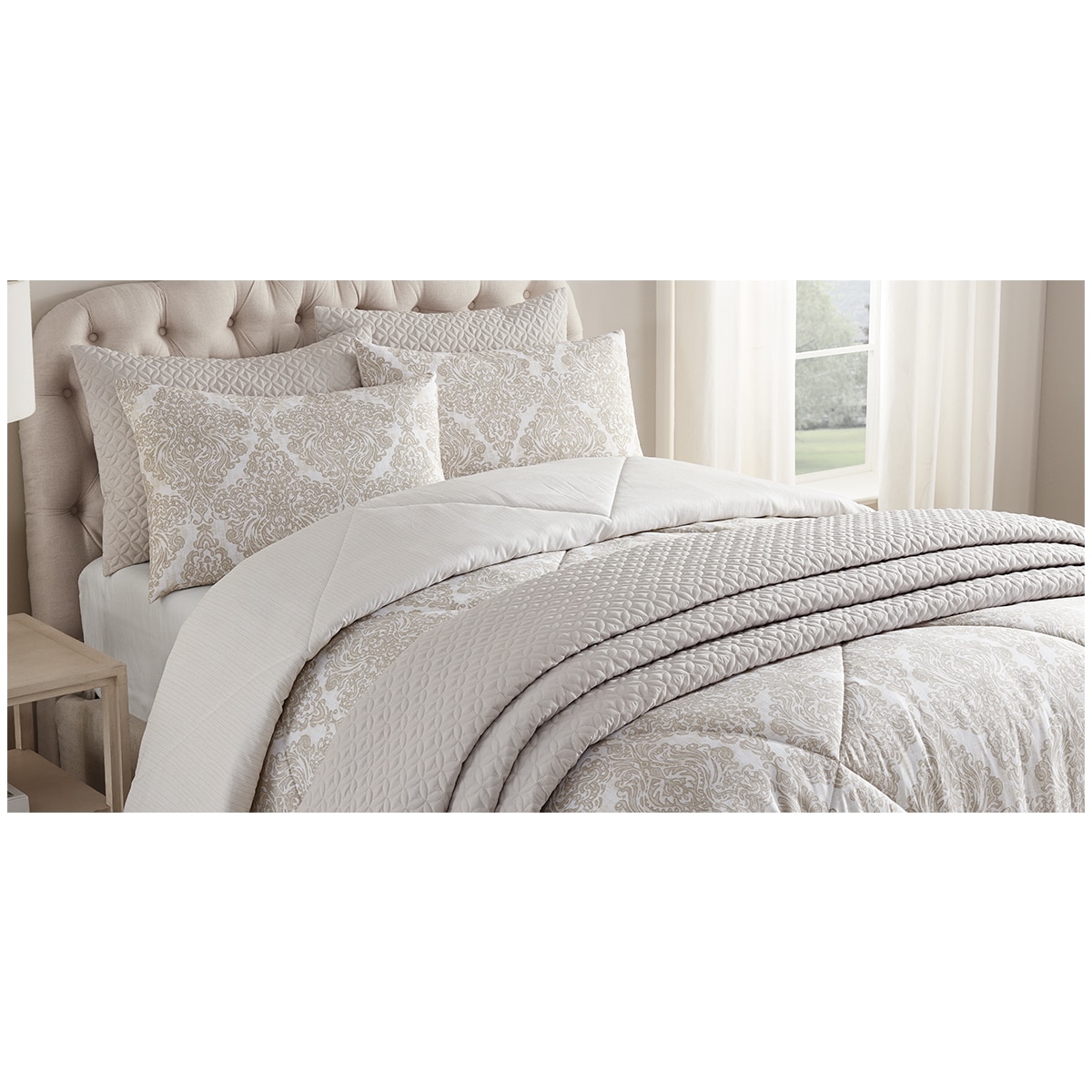 Style Decor King Comforter Set 6pc Beige Costco Australia