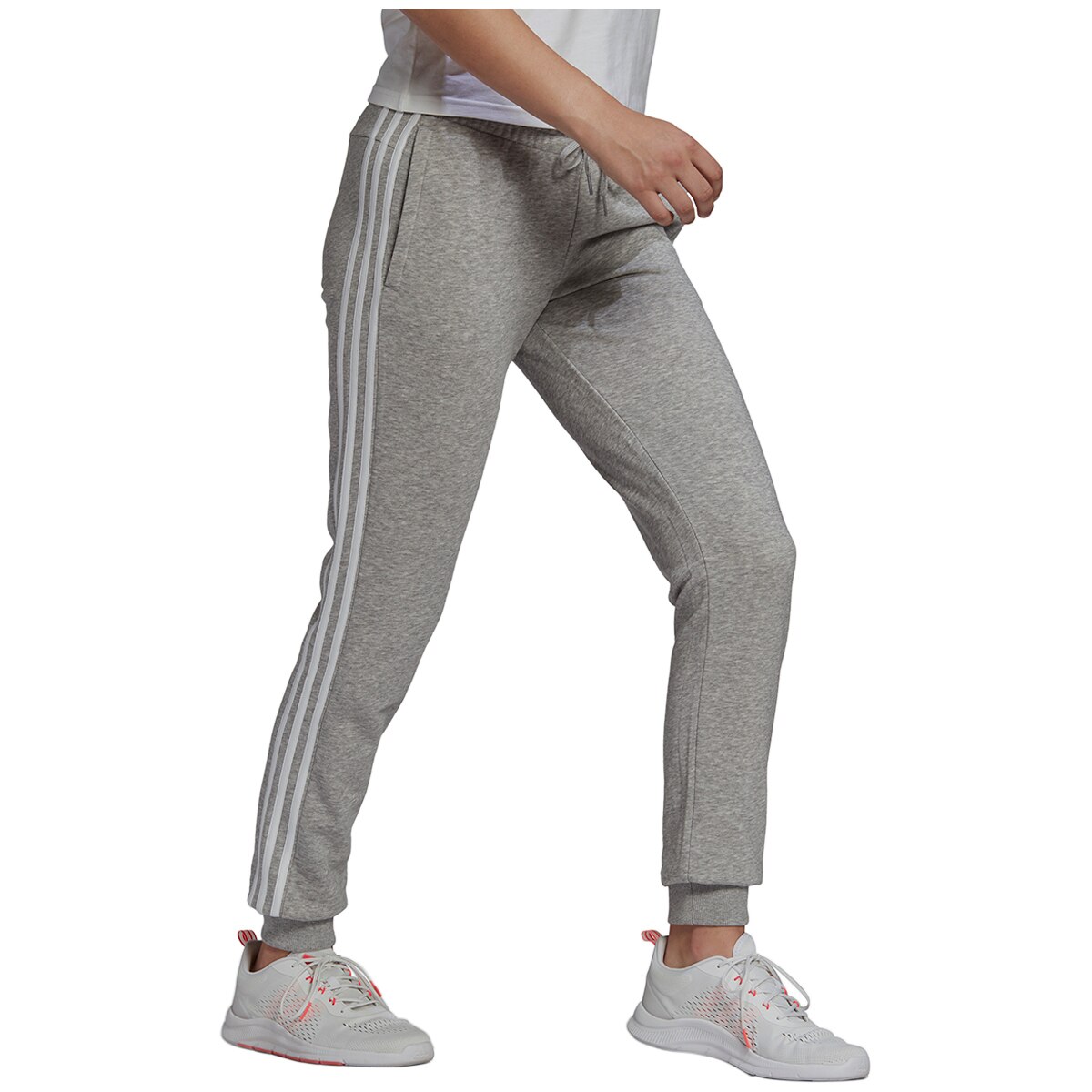 Adidas Women's Fleece Pant Grey/White