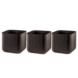 Keter Cube Planter Small Brown 3 Pack