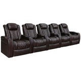 Valencia Home Theatre Tuscany Edition 5 Seater Dark Chocolate