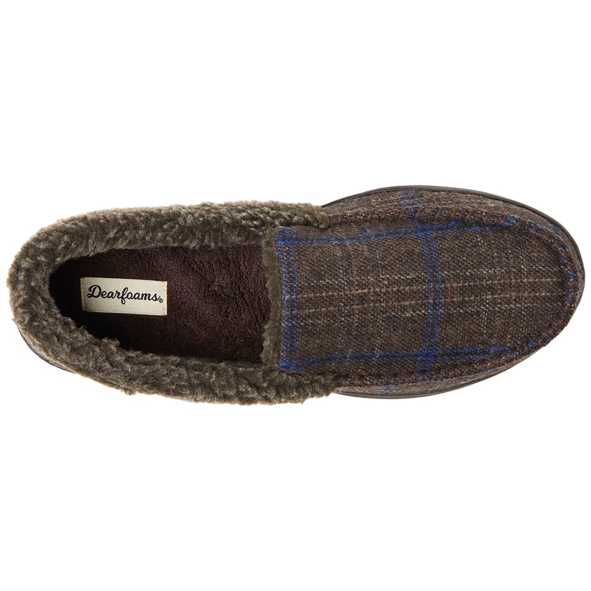 Dearfoam Men's Slipper Brown Plaid Costco Australia