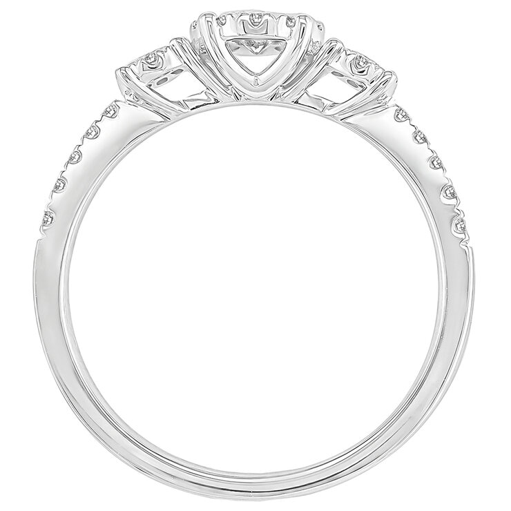 18KT White Gold 0.38ctw Diamond Ring