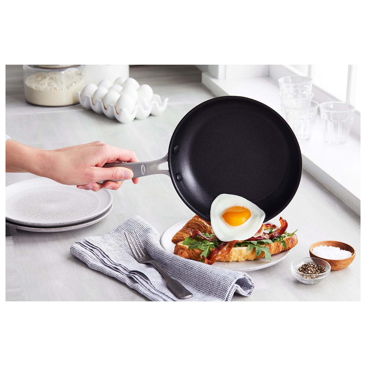 OXO Forged Hard Anodized Ceramic Non-Stick 7 Piece Set