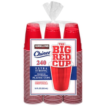 Kirkland Signature Chinet The Big Red Plastic Cup 240 x 532ml
