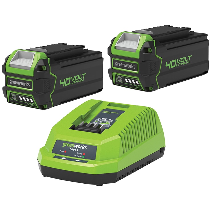 Greenworks 40V 4.0ah Battery 2pk with Charger Costco Australia