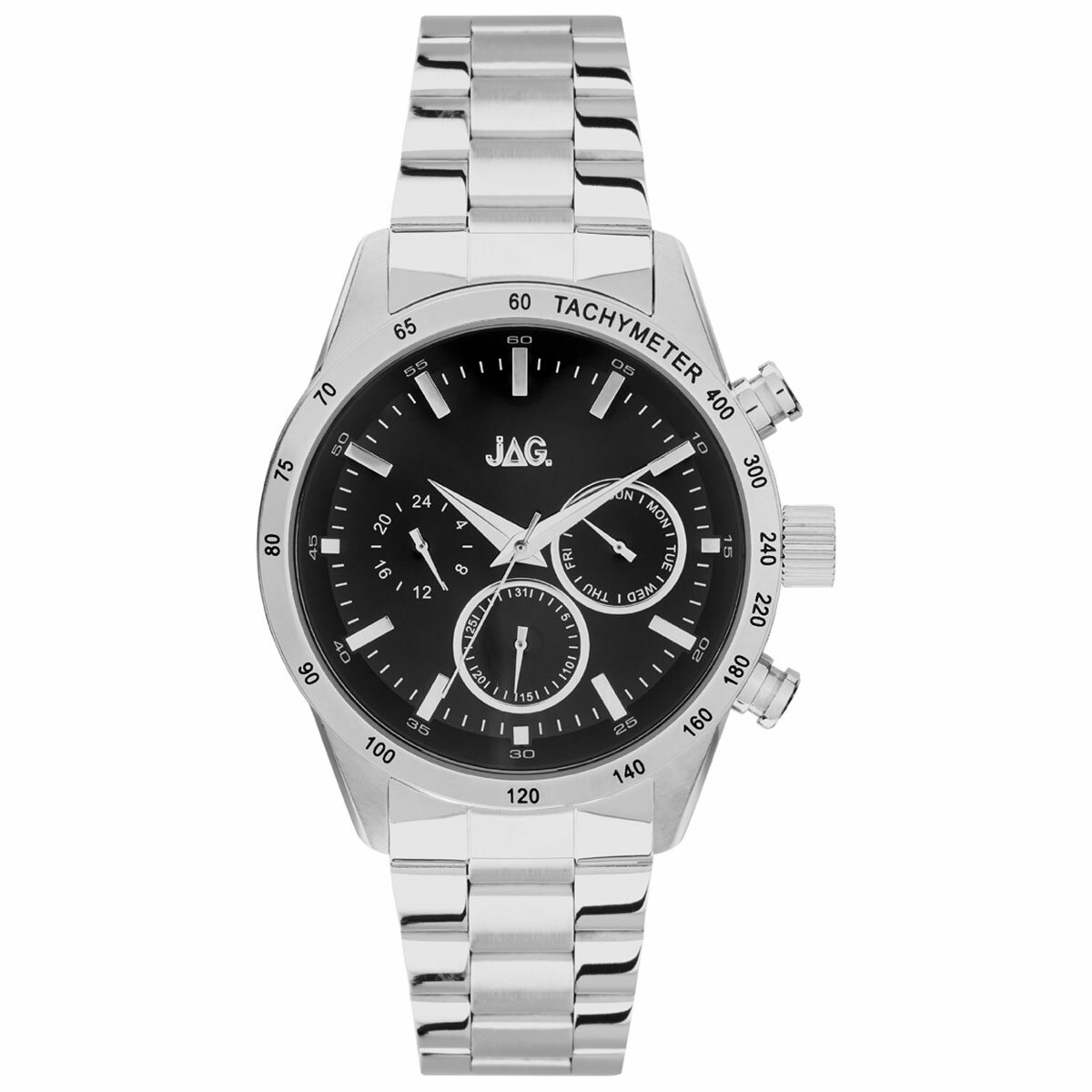 JAG Alain Black Dial Stainless Steel Chronograph Men's Watch J1960A JAG Alain Black Dial Stainless Steel Chronograph Men's Watch J1960A