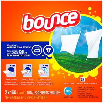 Bounce Fabric Softener Dryer Sheets 4 x 160 Pack