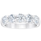 Platinum 2.00ctw Diamond 5 Stone Ring